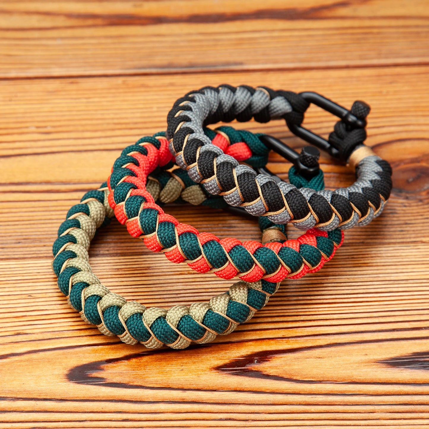 Survival Rope Bracelet with Steel Buckle