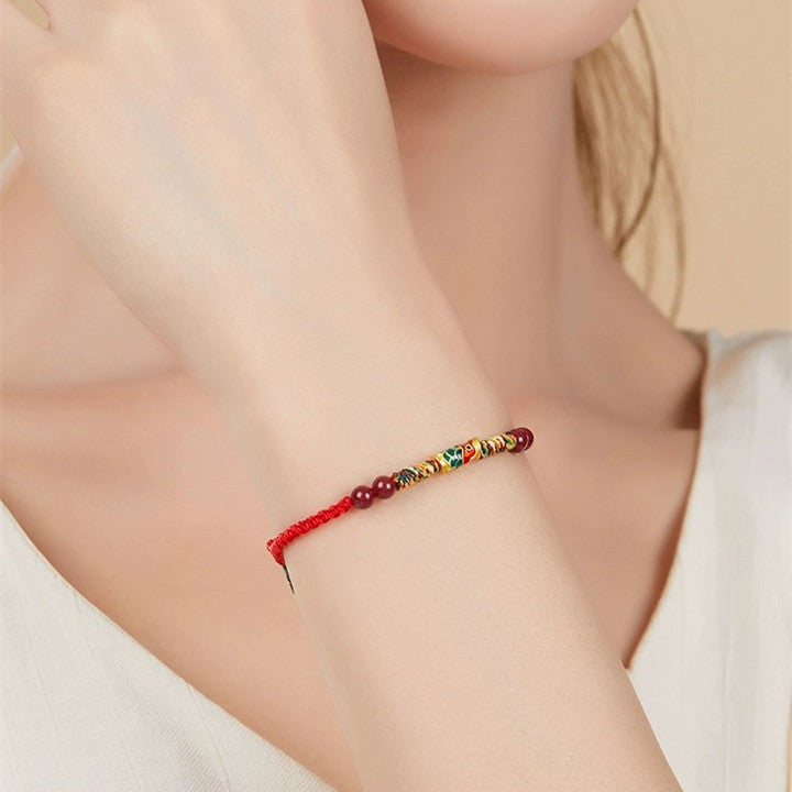 Koi Blessing Red Rope Bracelet