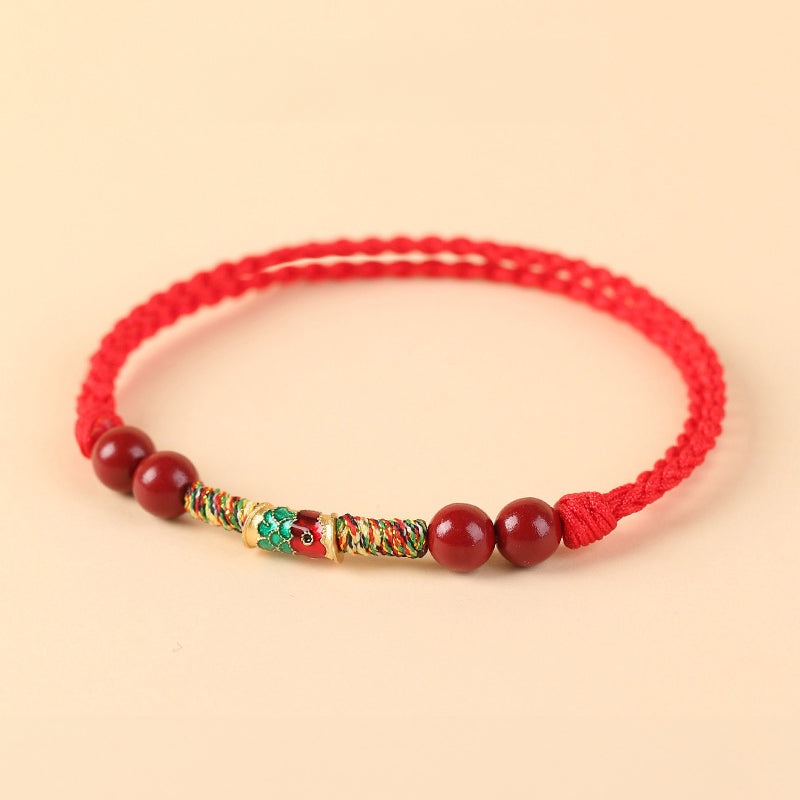 Koi Blessing Red Rope Bracelet