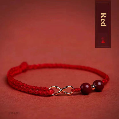 Infinity Cinnabar Bracelet