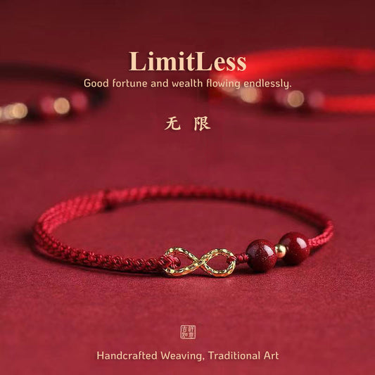 Infinity Cinnabar Bracelet