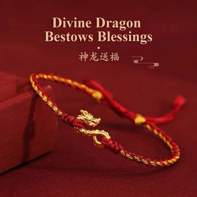 Oriental Dragon Blessing Charm Bracelet