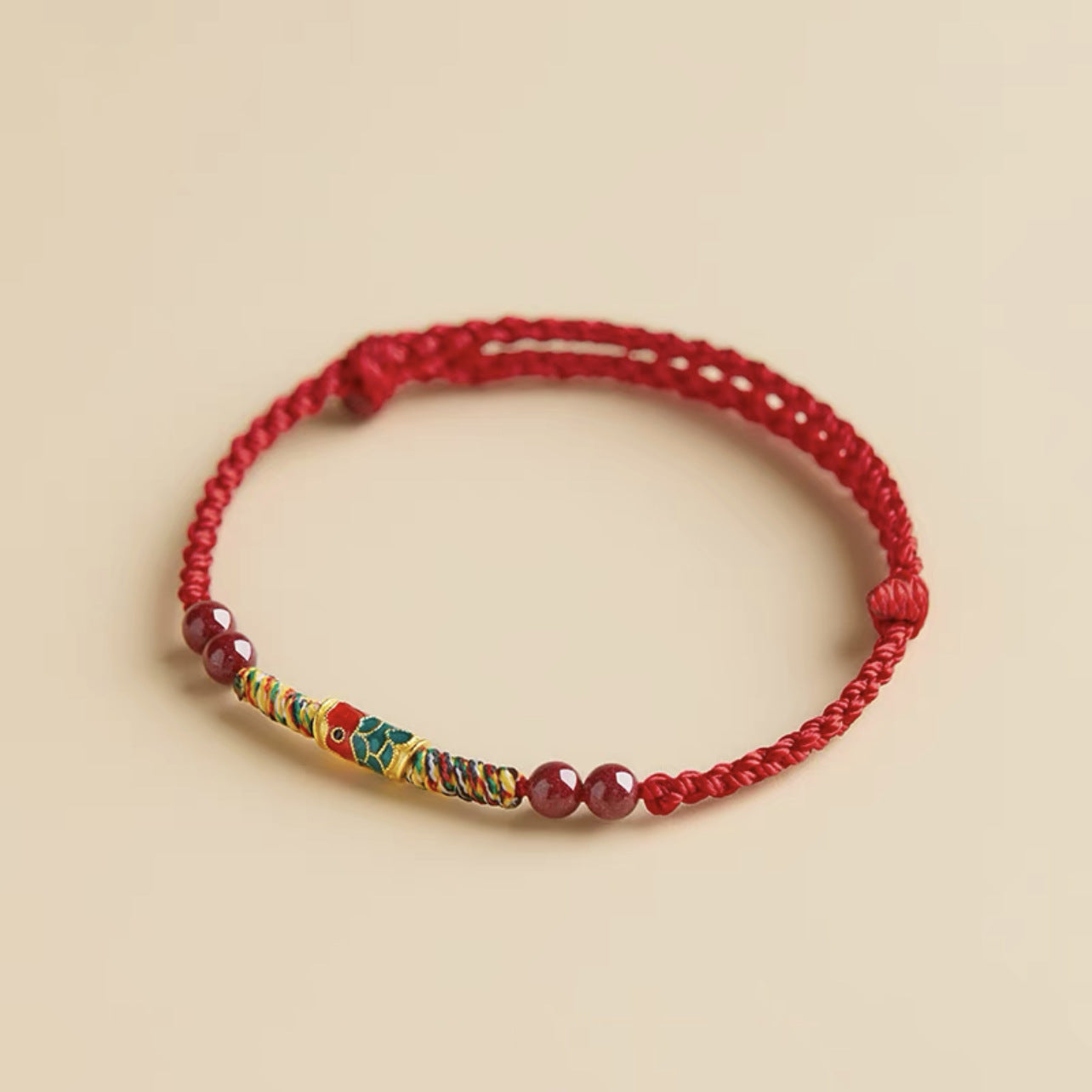 Koi Blessing Red Rope Bracelet