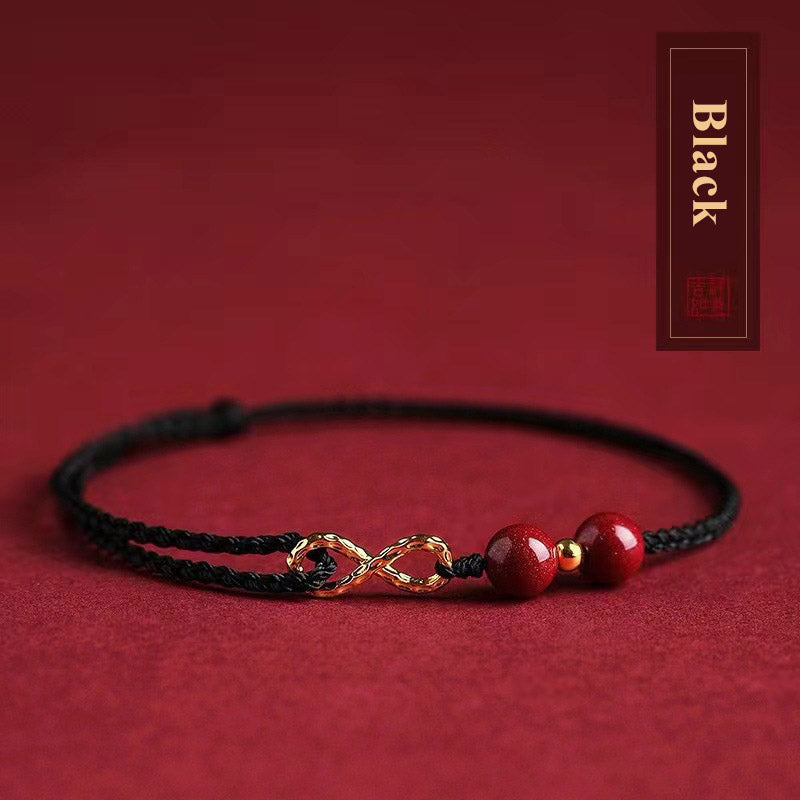 Infinity Cinnabar Bracelet