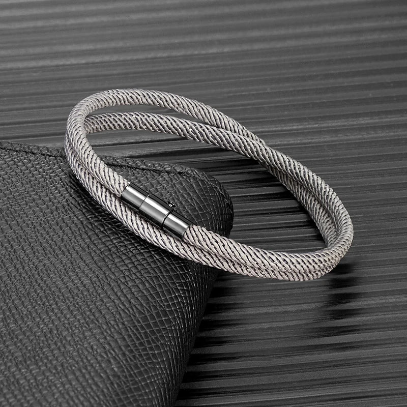 Magnetic Double-Layer Rope Bracelet