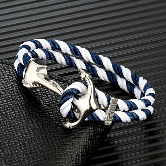 Nautical Anchor Rope Bracelet