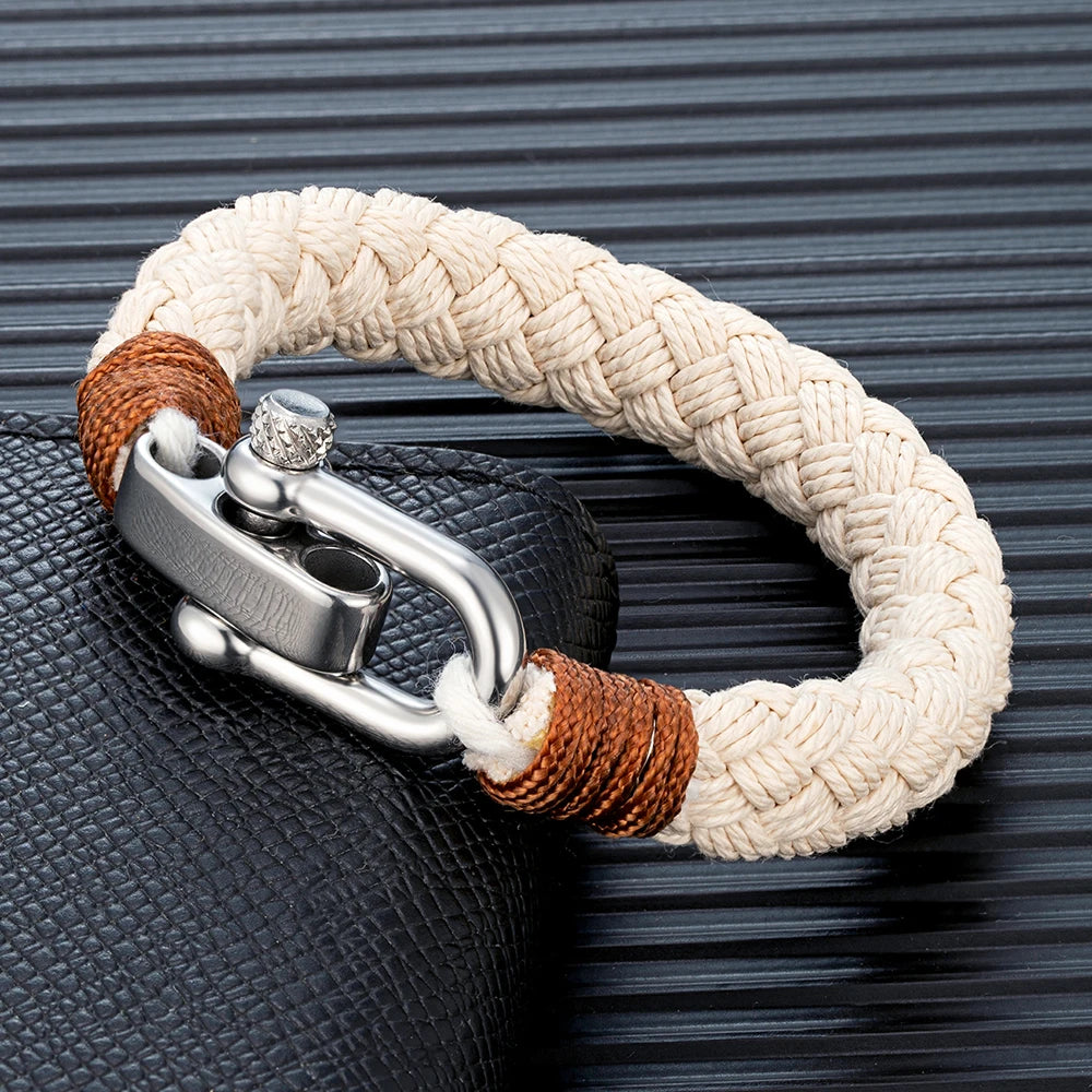 Adjustable Nautical Rope Bracelet