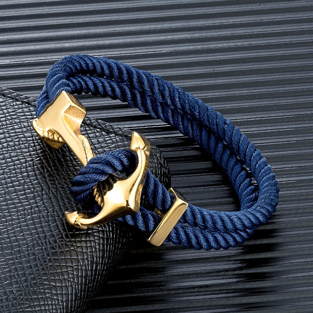 Anchor Charm Rope Bracelet