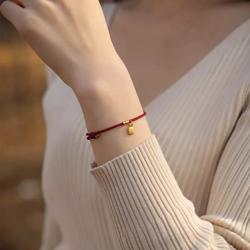 Fu Blessing Red String Bracelet