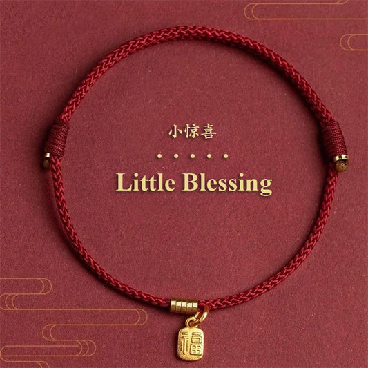 Fu Blessing Red String Bracelet