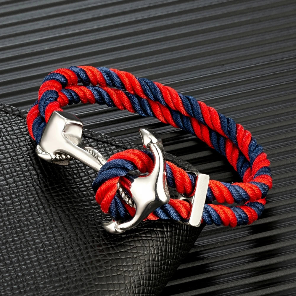 Nautical Anchor Rope Bracelet