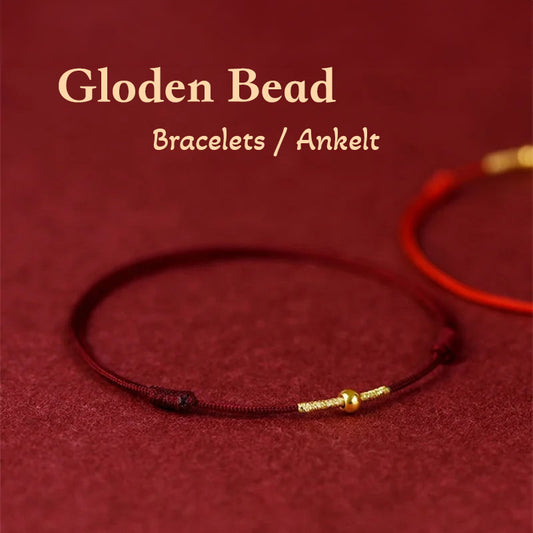 Golden Bead Adjustable Blessing Bracelet