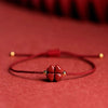 Lucky Clover Cinnabar Bracelet