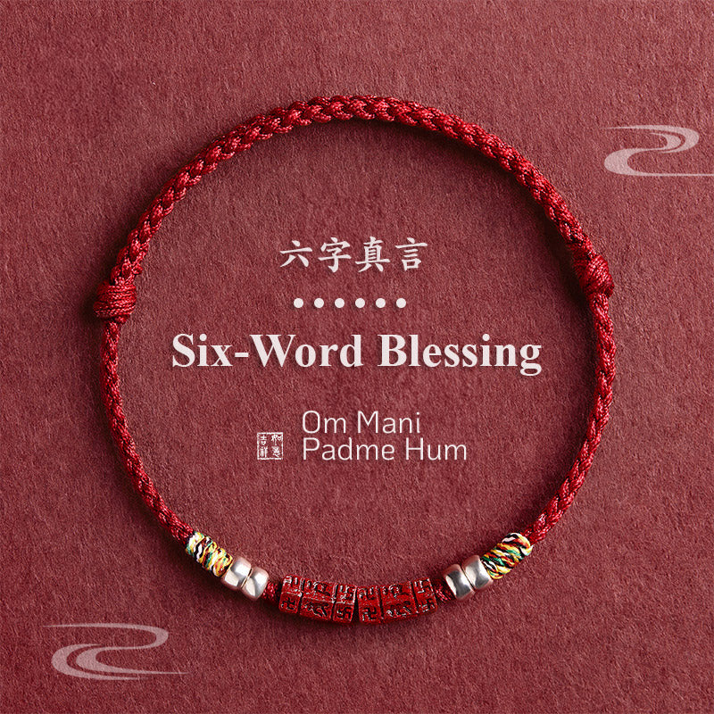 Six-Word Mantra Cinnabar Blessing Bracelet